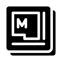 Blueprint glyph icon