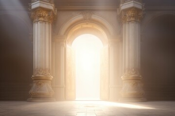 Obraz premium Low angle enlightenment historic architecture