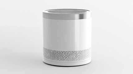 A sleek, modern air purifier featuring a minimalist design, ideal for enhancing indoor air quality in contemporary spaces.