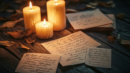 Cozy Love Letters and Candles