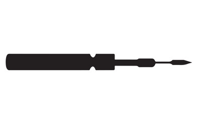 screwdriver icon silhouette vector illustration