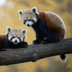 Obraz premium Panda Companions