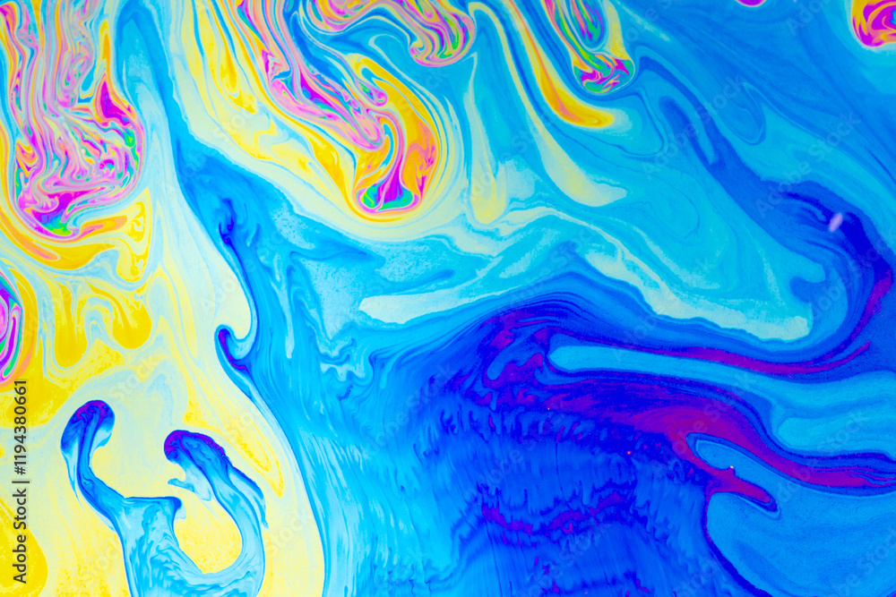 Wall mural psychedelic multicolored background abstract. rainbow colors. patterns background. photo macro shot 