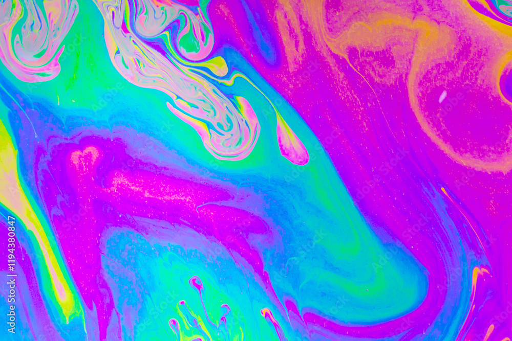 Wall mural psychedelic multicolored background abstract. rainbow colors. patterns background. photo macro shot 