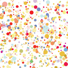 Light multicolor background, colorful vector texture with circles. Splash effect banner. Glitter silver dot abstract illustration with blurred drops of rain. Pattern for web page, banner,poster, card.