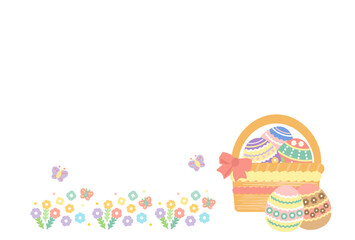 イースター　フレーム　イラスト（文字なし）
