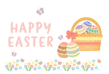 イースター　フレーム　イラスト