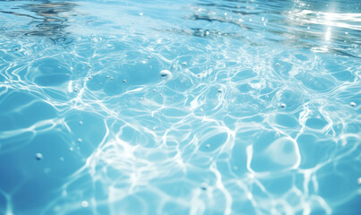 Obraz premium Shimmering Blue Water Surface with Sunlight Reflections