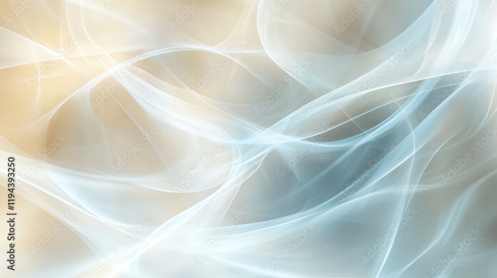 Leinwandbilder High-resolution close-up of an abstract background with flowing lines and soft, pastel colors, creating a serene and calming visual experience.