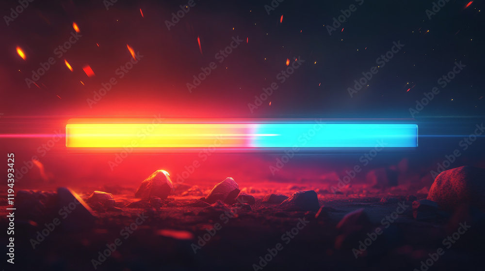 Poster progress bar set for games. game interface illustration.