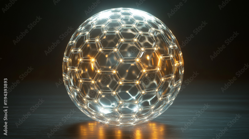 Poster 3d protect force bubble and shield sphere effect. dome barrier technology abstract vector element. s