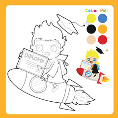 Coloring worksheet page. Educational printable coloring worksheet. Printable activity page for kids. Learning Game. 