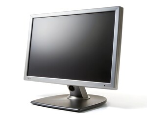 lcd tv monitor isolated on a white background