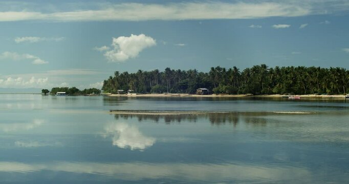 View of coastal area from Secret Beach, Dapa, in the island of Siargao.