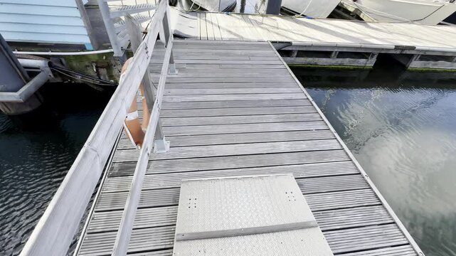 Modern Dock Beckons in Den Helder, Netherlands, Ready to Launch Explorations of the North Sea on a Bright and Sunny Day