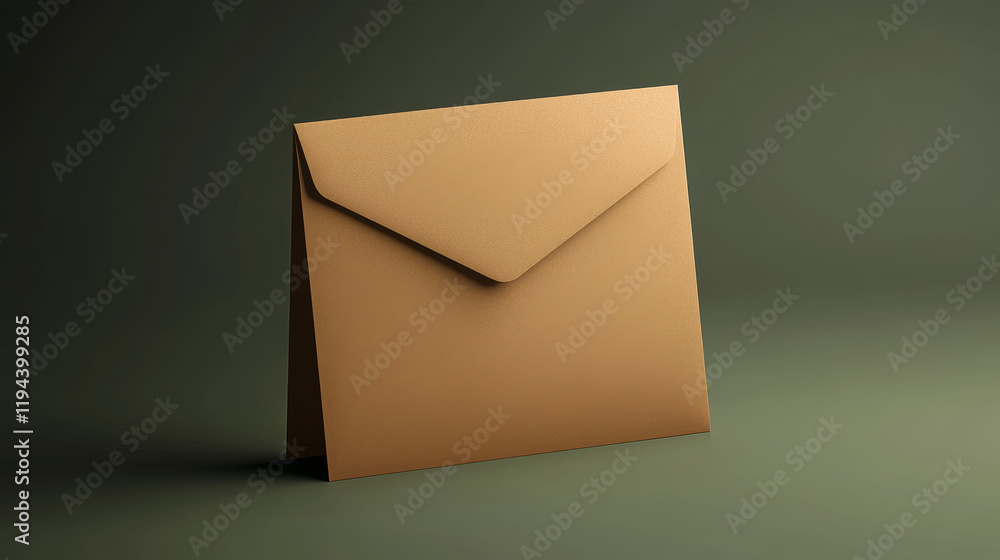 Poster white open and closed blank letter envelop mockup. 3d realistic design of paper mail mock up. isolat