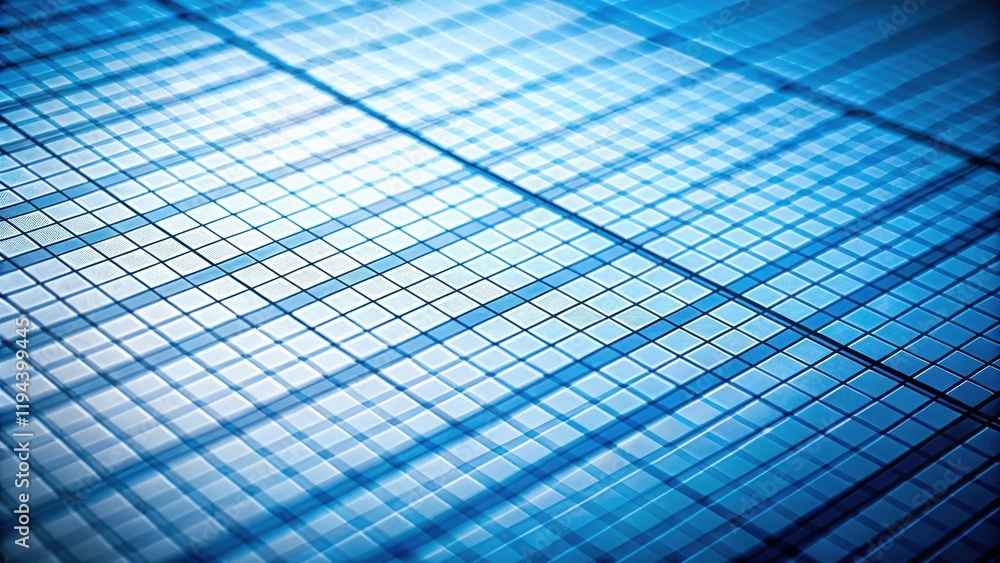 Poster abstract grid pattern of blue squares digital technology texture