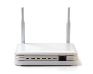 wi fi router isolated on a white background
