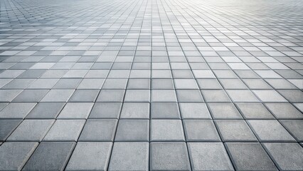 Perspective View of a Gray Stone Pavement with Subtle Light and Shadow Variations