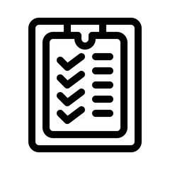 Checklist line icon