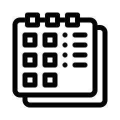Calendar line icon