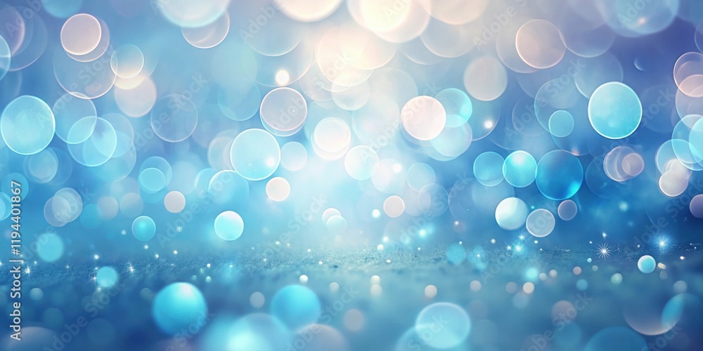 Aufkleber abstract blue bokeh background with sparkling glitter texture