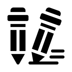Pencil glyph icon