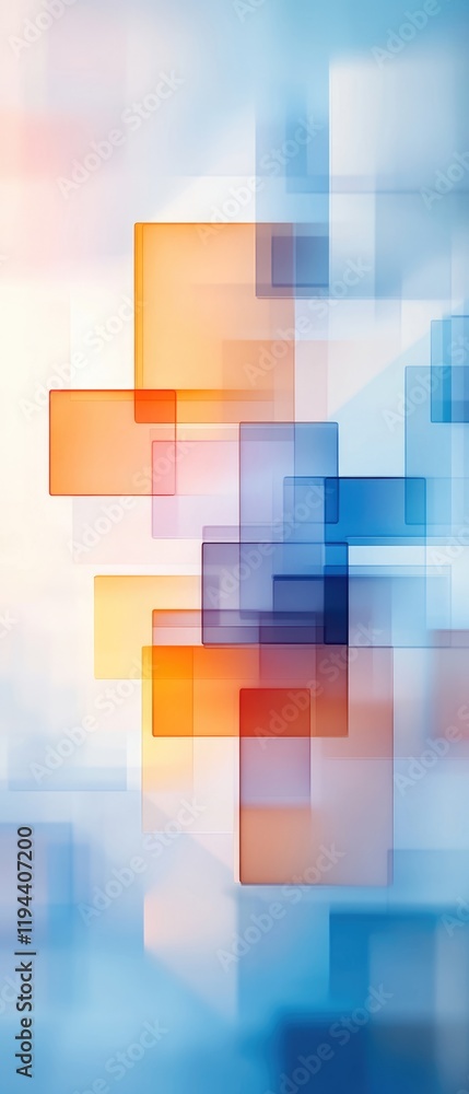 Poster dynamic sci-fi background with geometric shapes abstract composition modern aesthetics digital art e
