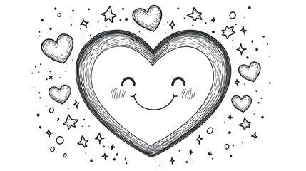 love  happy valentine, white background 