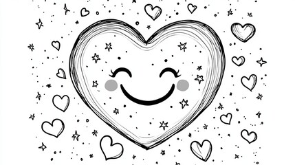 love  happy valentine, white background