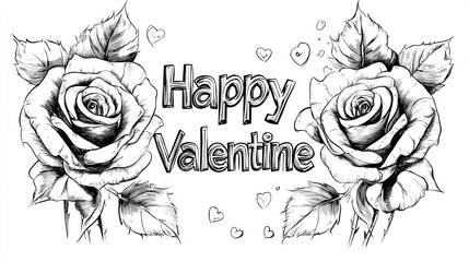 love bear happy valentine, white background 