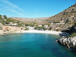 Vistas de la famosa Cala de la Granadella en Javea, Xabia, Alicante (España) 