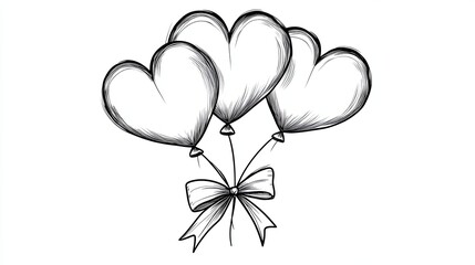 love balloon happy valentine, white background 