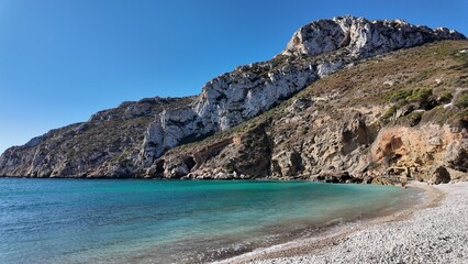 Obraz premium Vistas de la famosa Cala de la Granadella en Javea, Xabia, Alicante (España) 