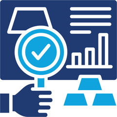 Gold Appraisal mixed color icon