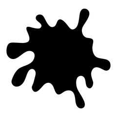 Water drop,Water splash Splashing water, Water stains, Splattered ink, silhouette