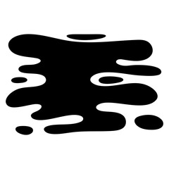 Water drop,Water splash Splashing water, Water stains, Splattered ink, silhouette