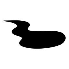 Water drop,Water splash Splashing water, Water stains, Splattered ink, silhouette