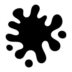 Water drop,Water splash Splashing water, Water stains, Splattered ink, silhouette