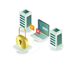 Computer security symbols data server technology