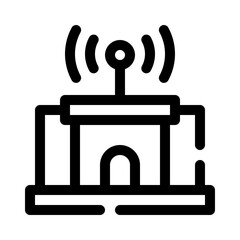 Radio Station line icon