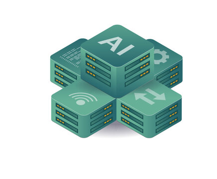 Artificial intelligence data server array