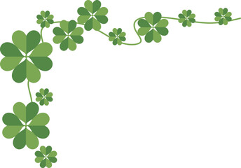 Fototapeta premium Clover Leaf Corner