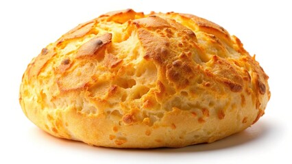 Delicious South American Chipas Cheese Bun Isolated on White Background