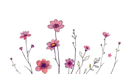 "Nature's Touch: Beautiful Spring Flowers in Full Bloom,"
