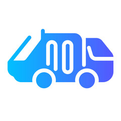 garbage truck Gradient icon