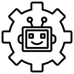 Naklejka premium Robot Icon