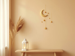Minimalist ramadan decor for elegant home ambiance