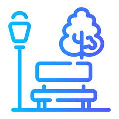 park Line Gradient Icon