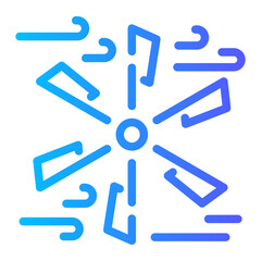 renewable Line Gradient Icon
